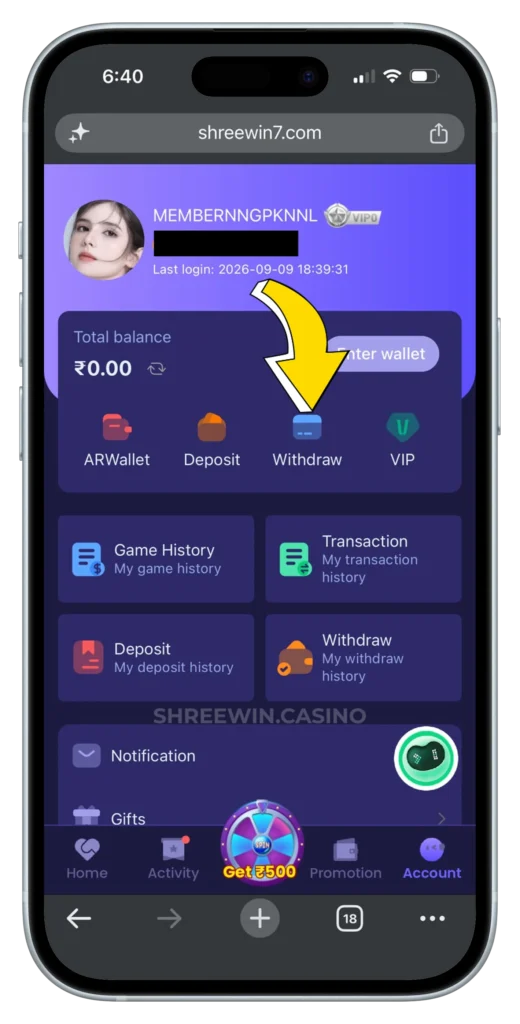 SHREE-WIN-WITHDRAW